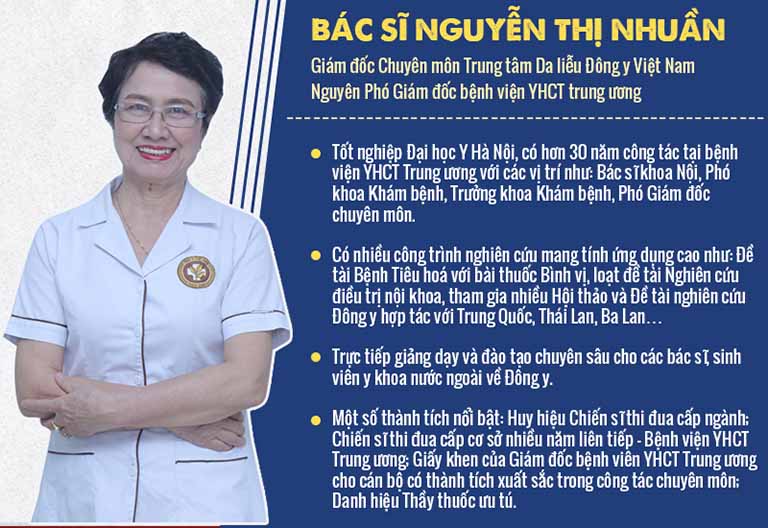 Bác sĩ Nguyễn Thị Nhuần - người trực tiếp phát triển bài thuốc An Bì Thang