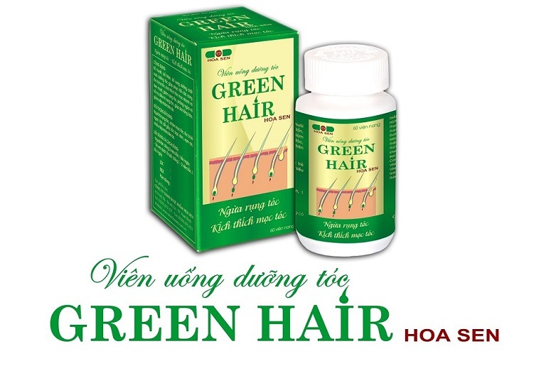 Viên uống dưỡng tóc Green Hair Hoa Sen được chế xuất trên nền tảng y học cổ truyền sở hữu sự lành tính cao