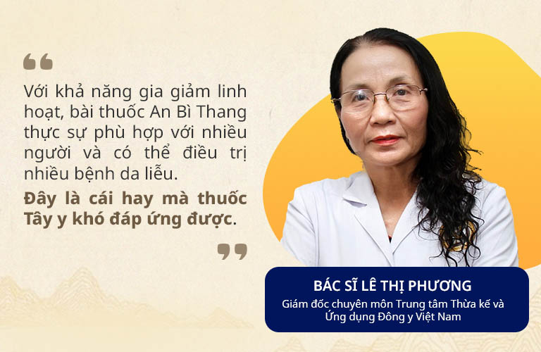 Bác sĩ Lê Thị Phương, Giám đốc chuyên môn Trung tâm Thừa kế & Ứng dụng Đông y Việt Nam