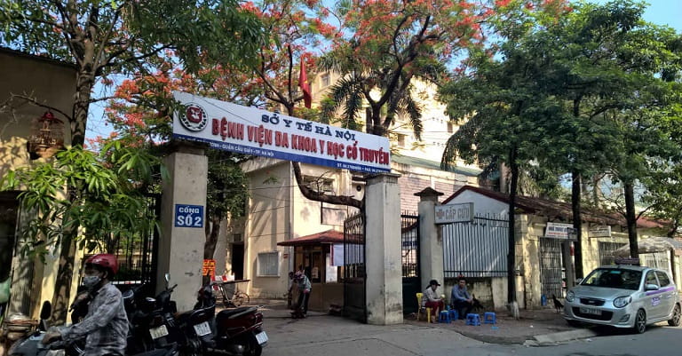 Cổng số 2 - Bệnh viện đa khoa Y học cổ truyền Hà Nội