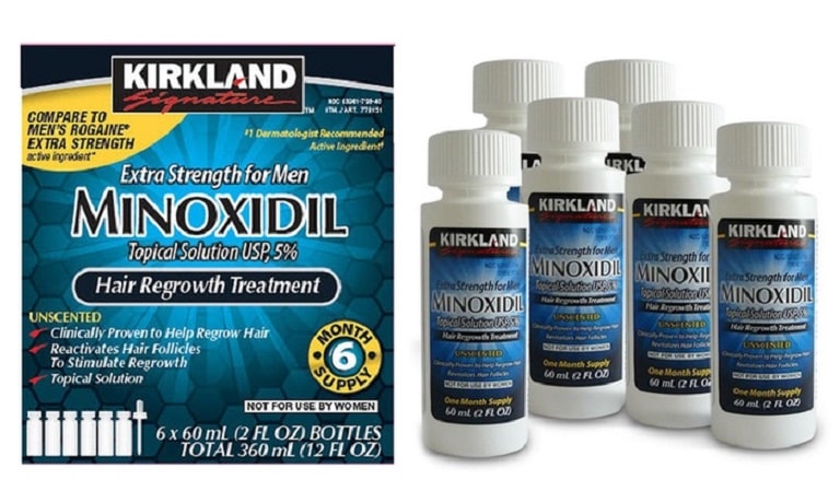 Thuốc bôi Minoxidil thường được nhiều người sử dụng để trị hói đầu