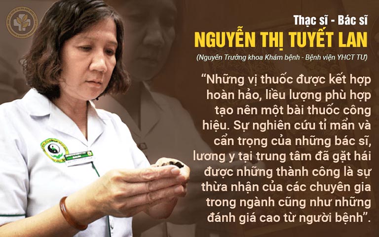 Bác sĩ Nguyễn Thị Tuyết Lan đánh giá về bài thuốc