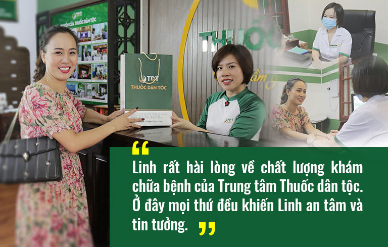 Nữ diễn viên Về nhà đi con Khánh Linh rất hài lòng với dịch vụ thăm khám chữa bệnh của Trung tâm Thuốc dân tộc