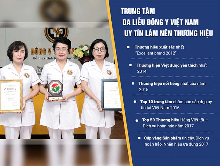 Trung tâm Da liễu Đông y Việt Nam là địa chỉ uy tín trong khám chữa bệnh da liễu bằng Đông y