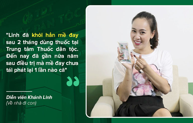 Diễn viên Khánh Linh khỏi hẳn bệnh mề đay chỉ sau 2 tháng dùng thuốc Tiêu ban Giải độc thang