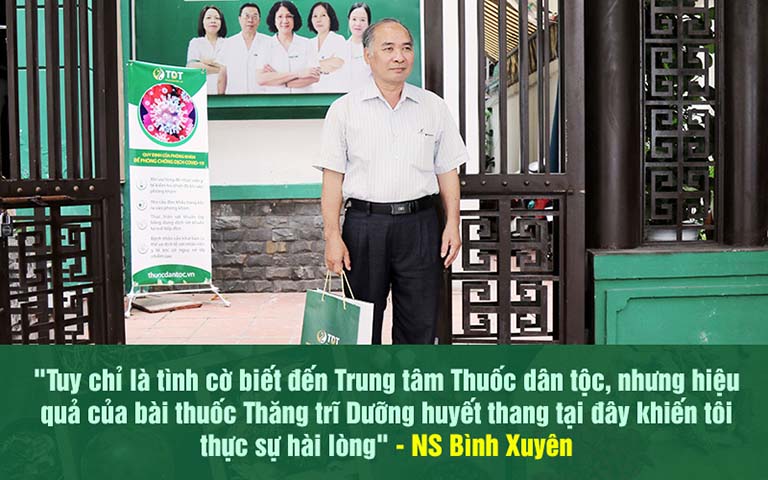 Nghệ sĩ Bình Xuyên hài lòng về kết quả điều trị tại Thuốc dân tộc