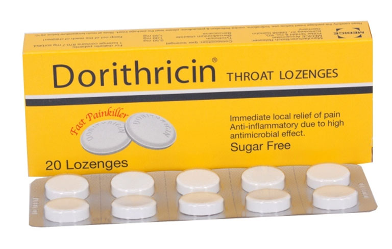 Viên ngậm trị đau họng Dorithricin