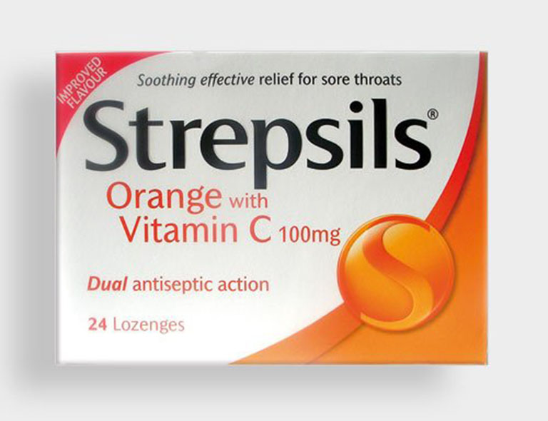 Thuốc ngậm viêm họng Strepsil có nhiều hương vị khác nhau