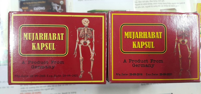  Thuốc uống xương khớp Malaysia Mujarhabat Kapsul