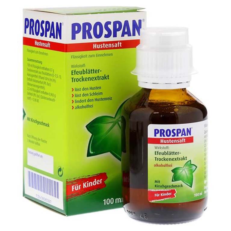 Thuốc trị ho khan prospan có thành phần chính là lá cây thường xuân