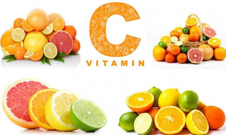 Vitamin C có nhiều trong hoa quả, trái cây tươi và rau xanh